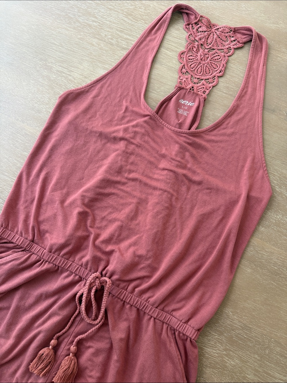 aerie Racerback Applique Romper | L